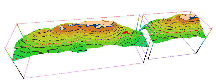 reconstructed stockpile surface